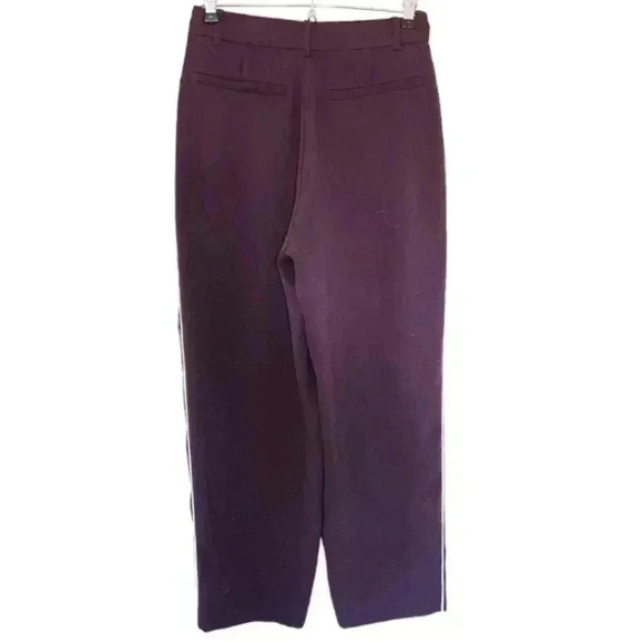 Babaton Modesto Pant Pinstripe High-waisted  Trouser Purple White Women's size 4 - Picture 3 of 12